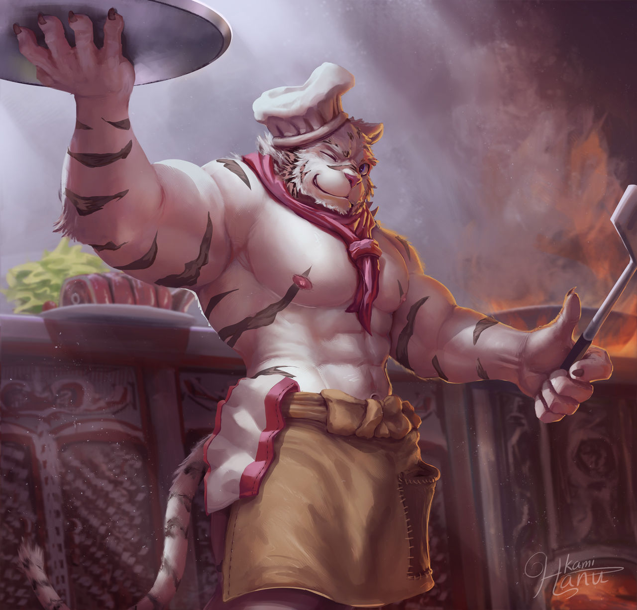 【Hanukami Yohei兽人CG游戏彩漫肉图】本次给大家带来兽人bl漫画，希望大家喜欢~